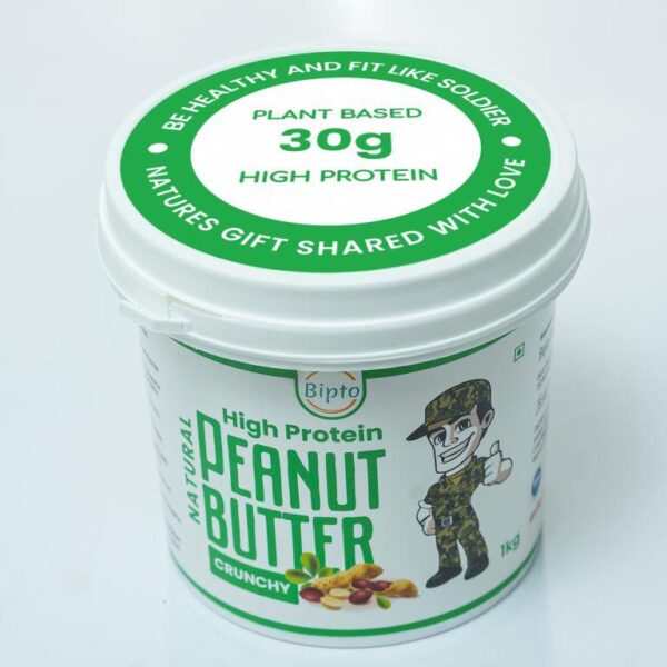 Natural Peanut Butter Crunchy – 1kg - Image 5
