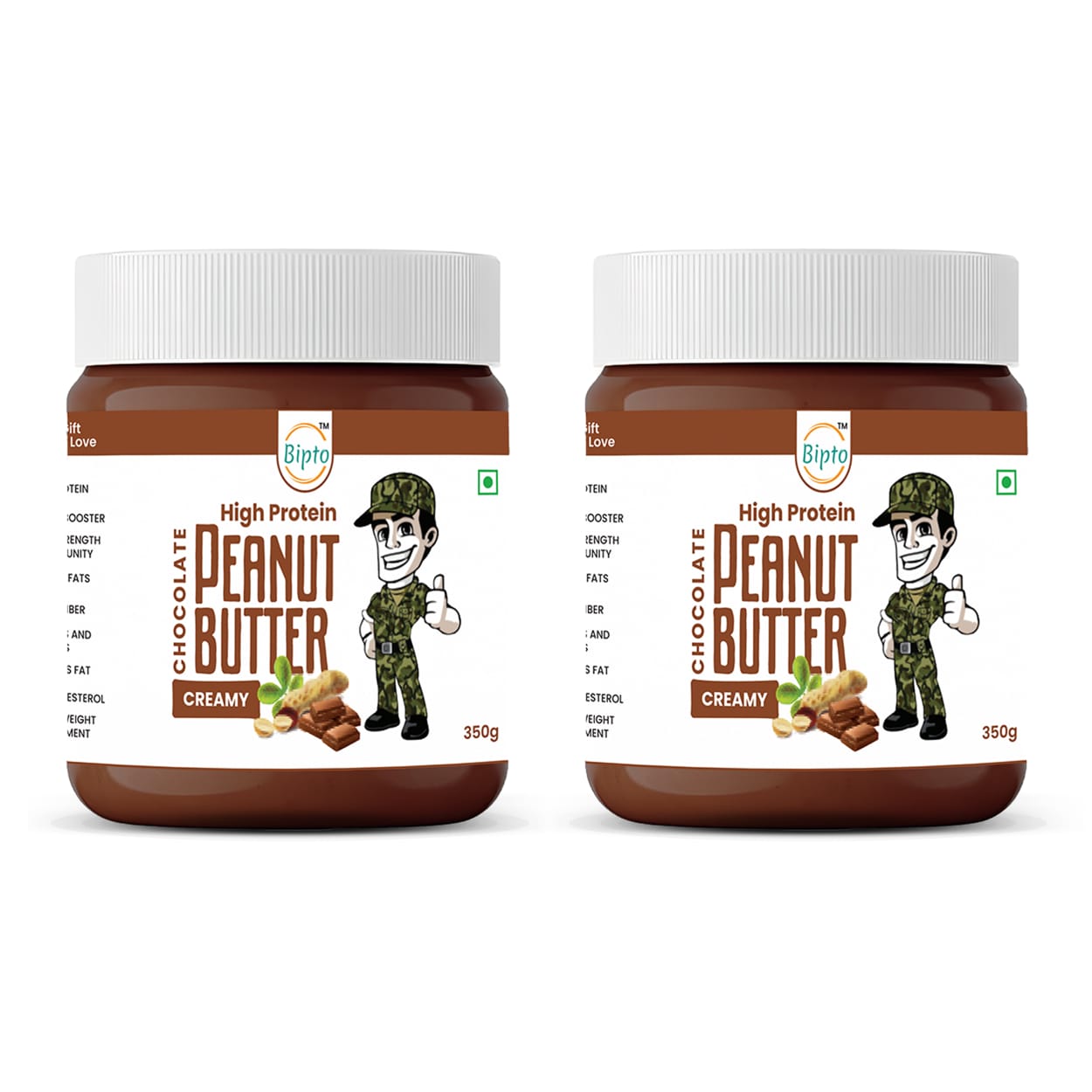 Chocolate Peanut Butter Creamy 350g (Pack of 02)