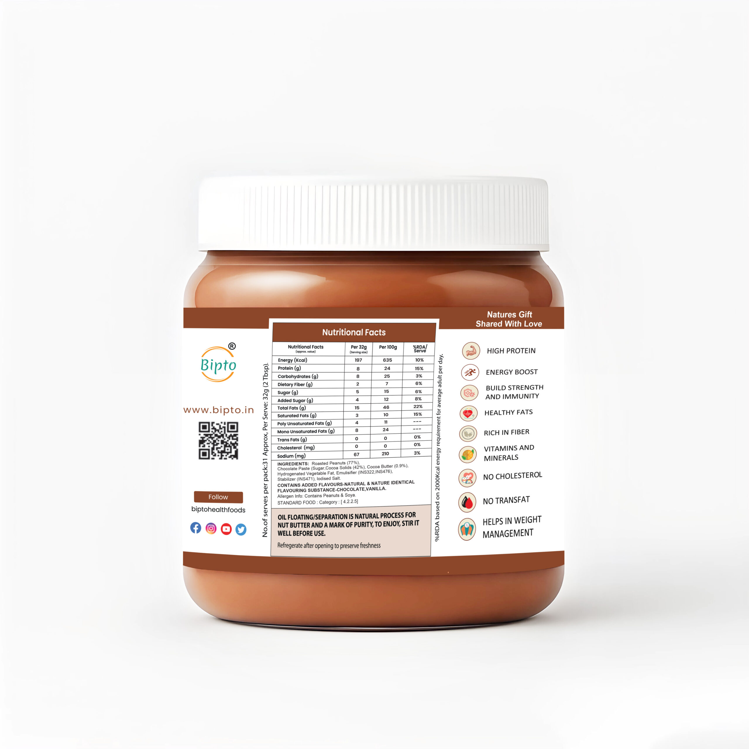 Chocolate Peanut Butter Crispy – 350g - Image 2